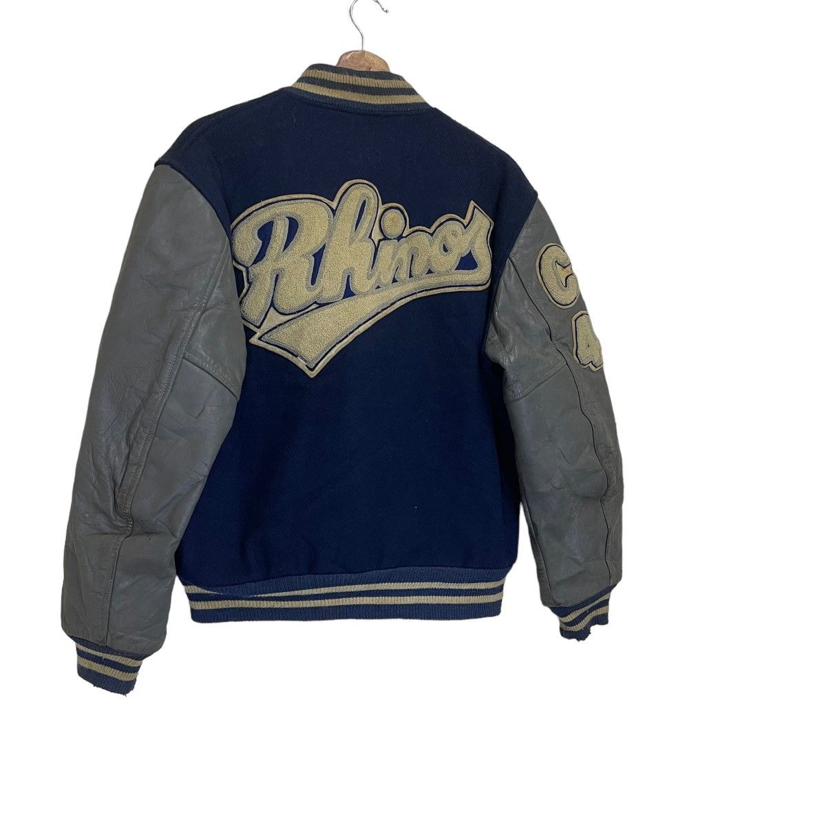 Other 90s Butwin Wool Varsity Sleeve Leather Varsity Jacket Size US M / EU 48-50 / 2 - 2 Thumbnail
