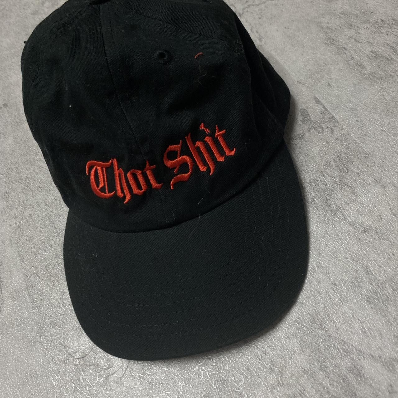 Other Thot shit vinatge red black hat Size ONE SIZE - 2 Thumbnail