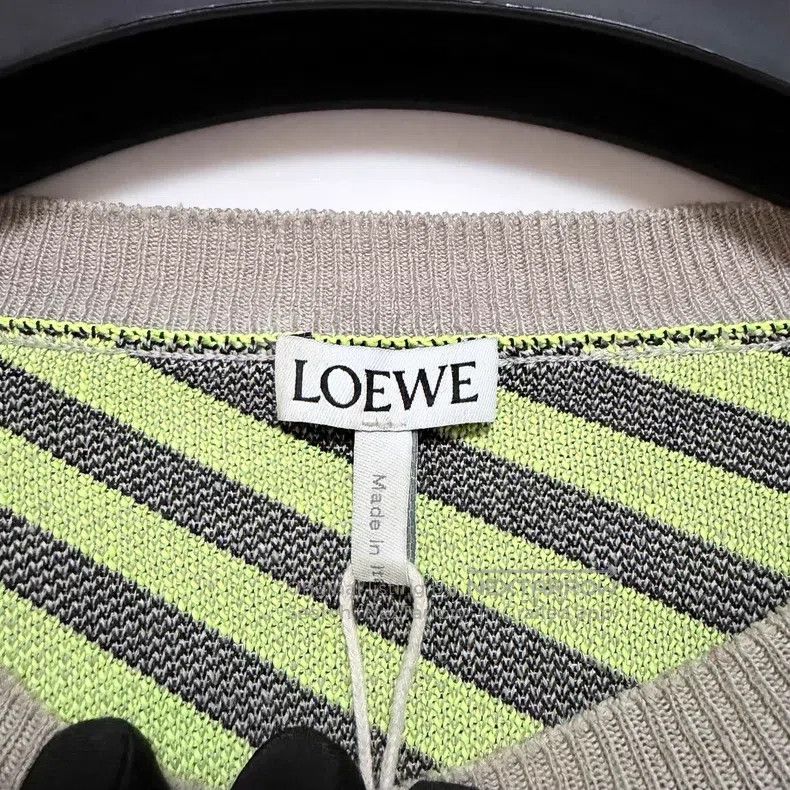Loewe Loewe Green Full Print Logo Sweater Size L / US 10 / IT 46 - 3 Thumbnail