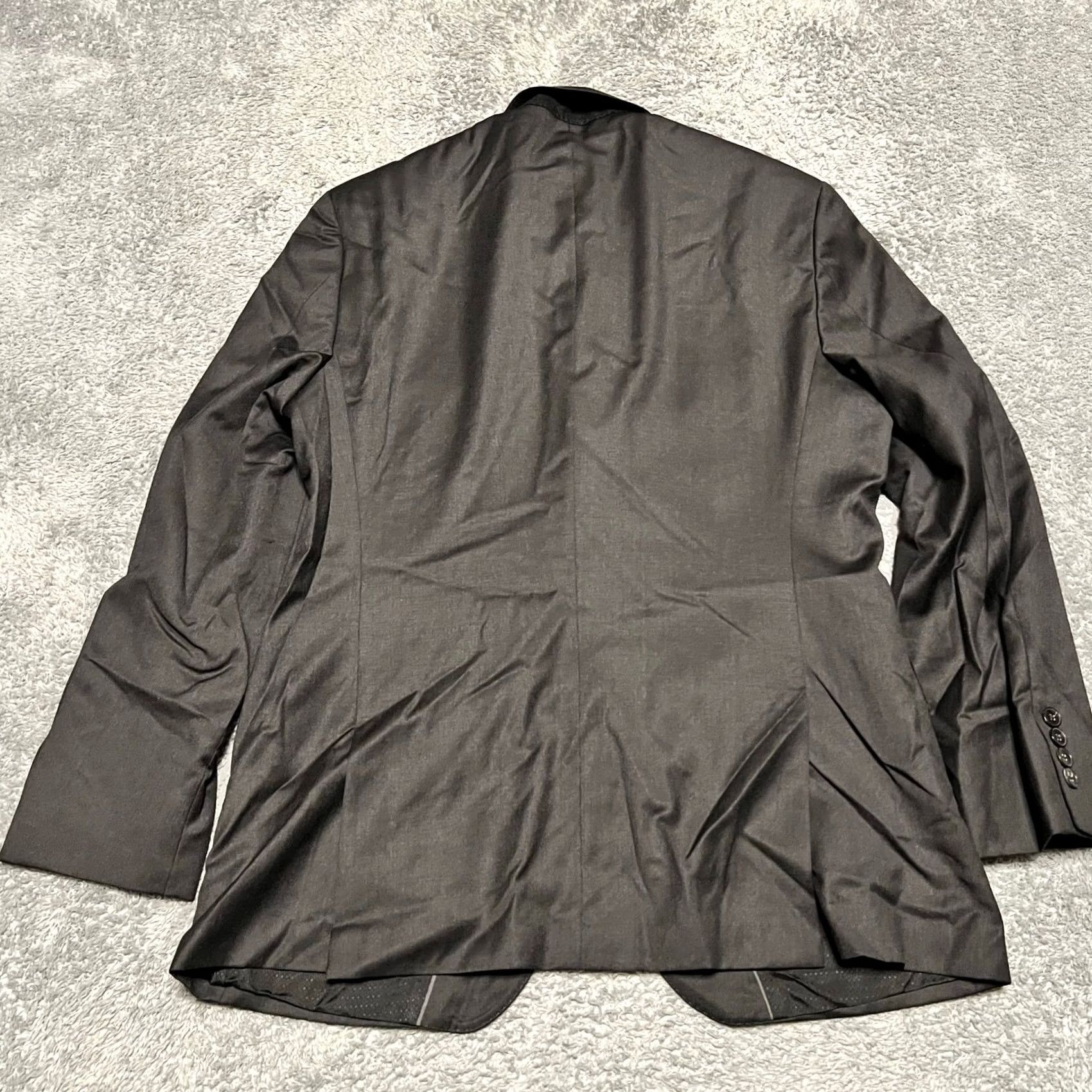Hugo Boss HUGO BOSS Coat Mens 40 Black Blazer 40S Reda Super Wool Two Button Sport Size 40R - 4 Thumbnail