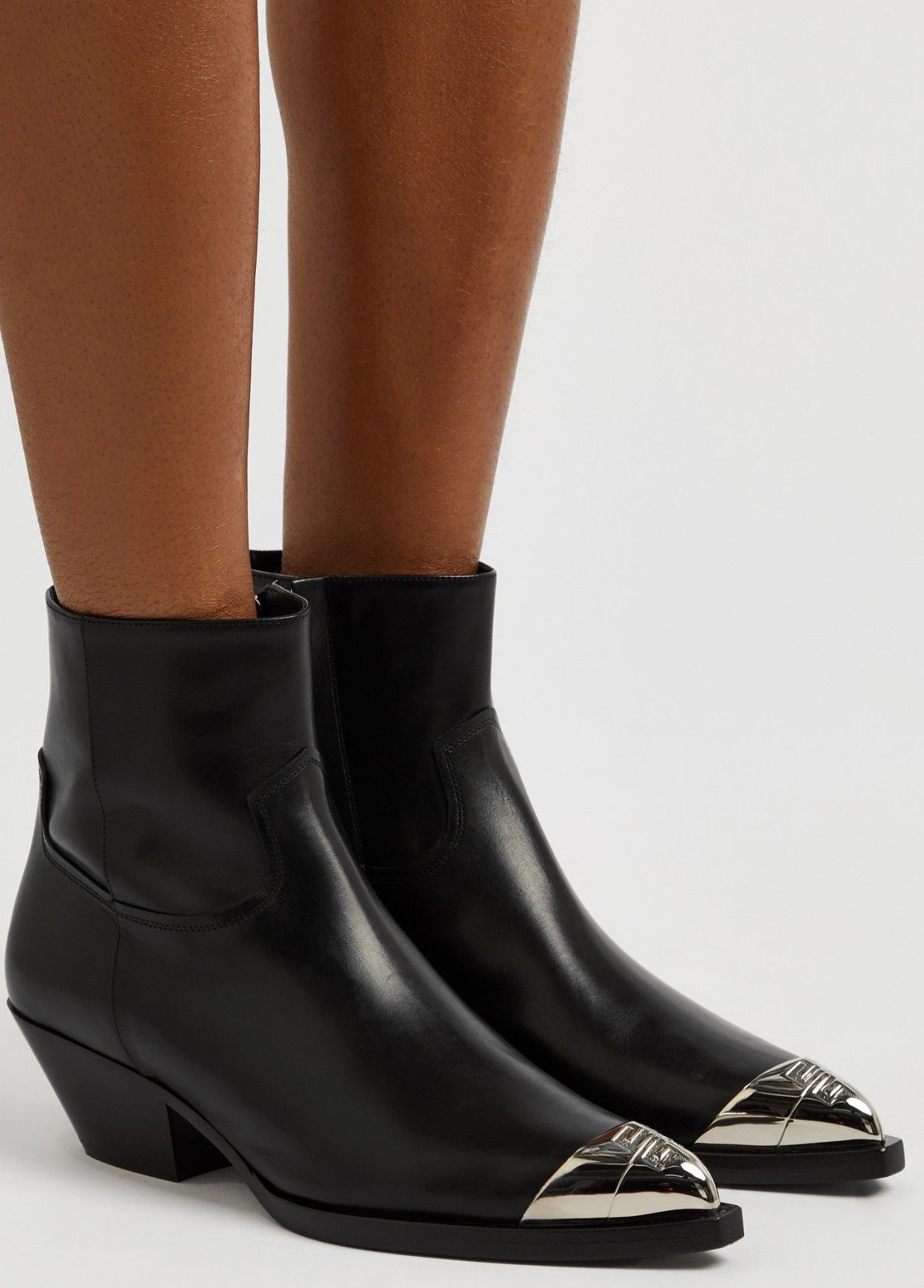 Givenchy Givenchy Calfskin 4G Metal-Toe Western Booties size 38 Size US 8 / IT 38 - 4 Thumbnail