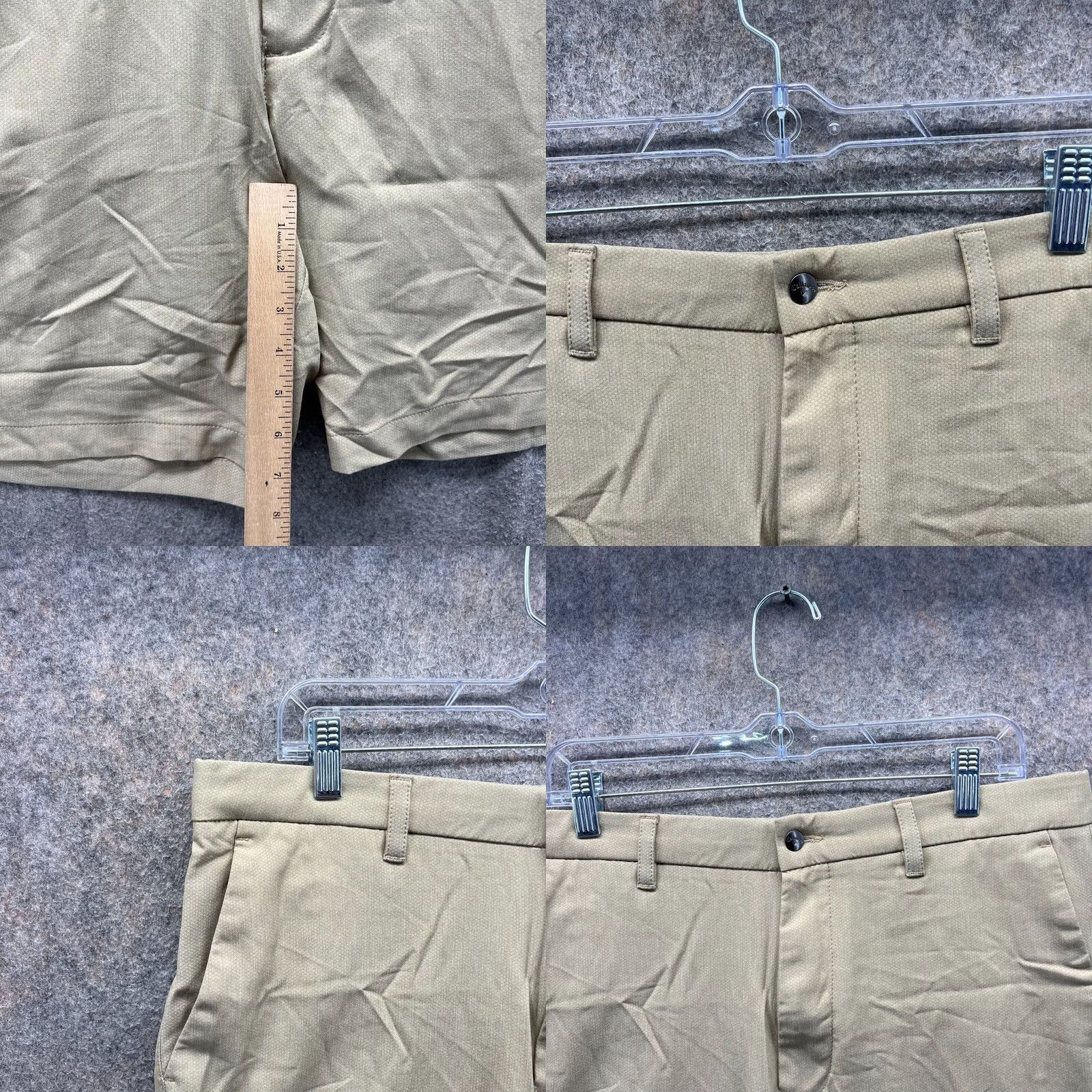 Callaway VINTAGE Callaway Shorts Mens 34 Khaki Chino Flat Front Tan Beige Golf Golfer Mens Size US 34 / EU 50 - 8 Thumbnail