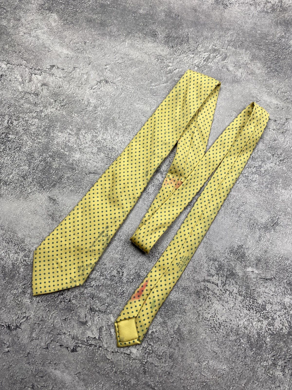 Hermes Hermes Tie Paris 100% Silk Made In France Polka Dot Necktie Size ONE SIZE - 5 Thumbnail