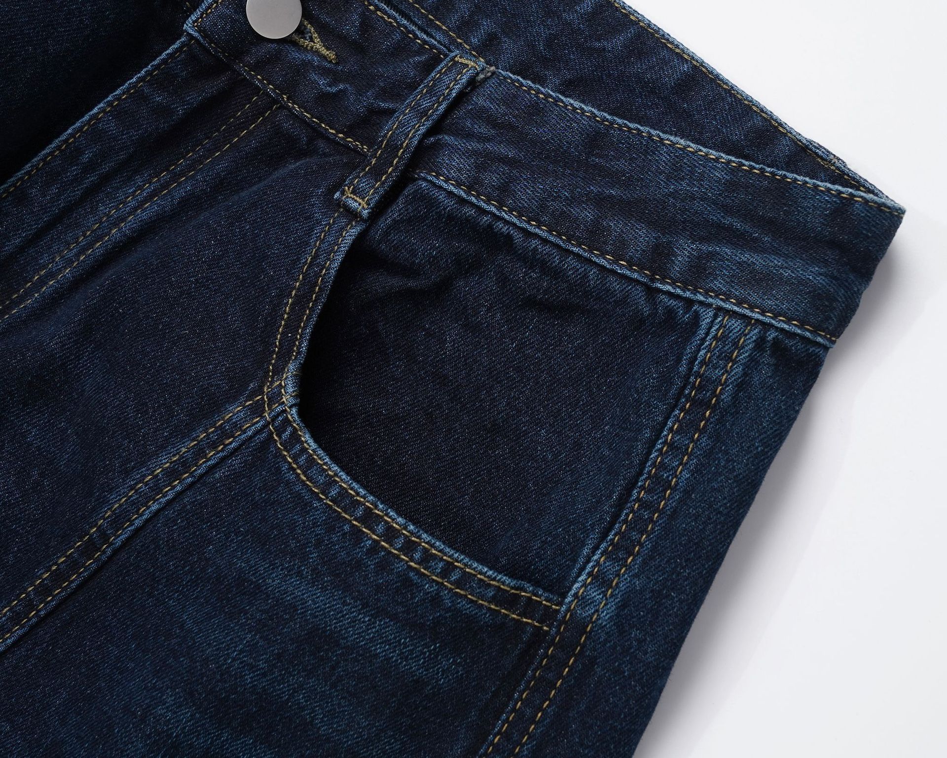 Jean High street washed loose curved patchwork jeans Size US 32 / EU 48 - 4 Thumbnail