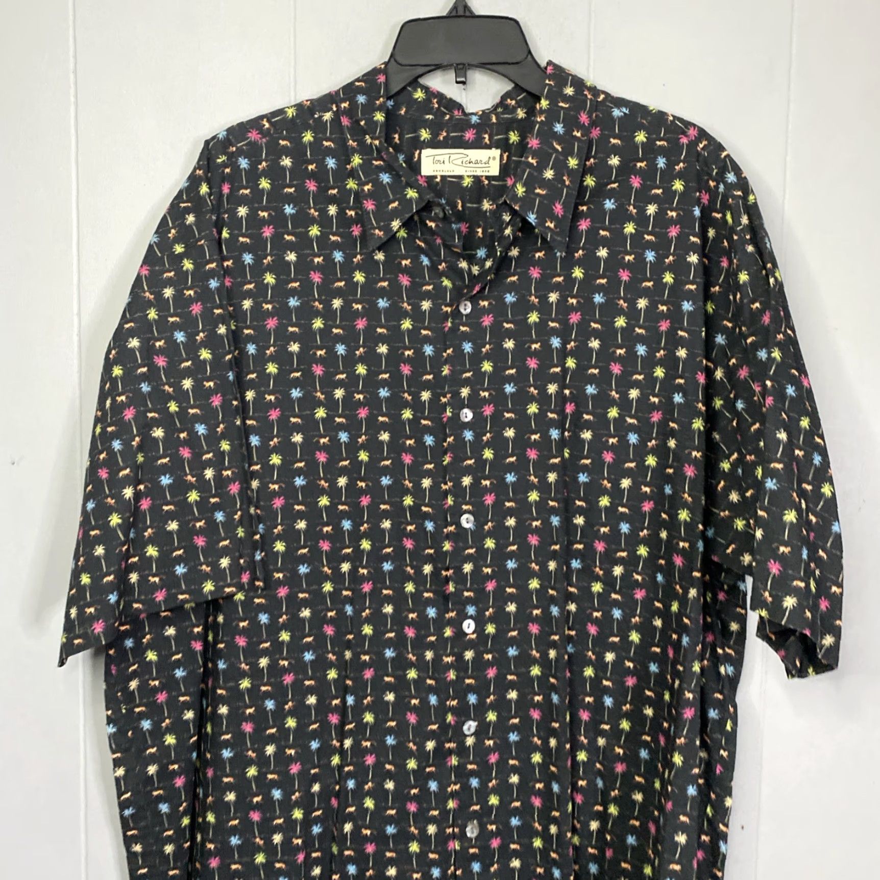 Tori Richard Tori Richard Mens 2XL All Over Tropical Monkey Hawaiian Shirt AOP Colorful Size US XXL / EU 58 / 5 - 4 Thumbnail