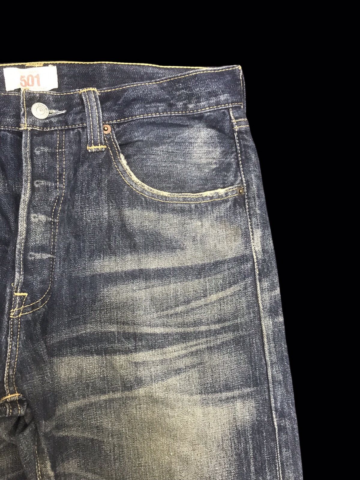 Levi's 💥DISTRESSED DENIM💥Levis 501 Original Distressed Denim F422 Size US 32 / EU 48 - 4 Thumbnail
