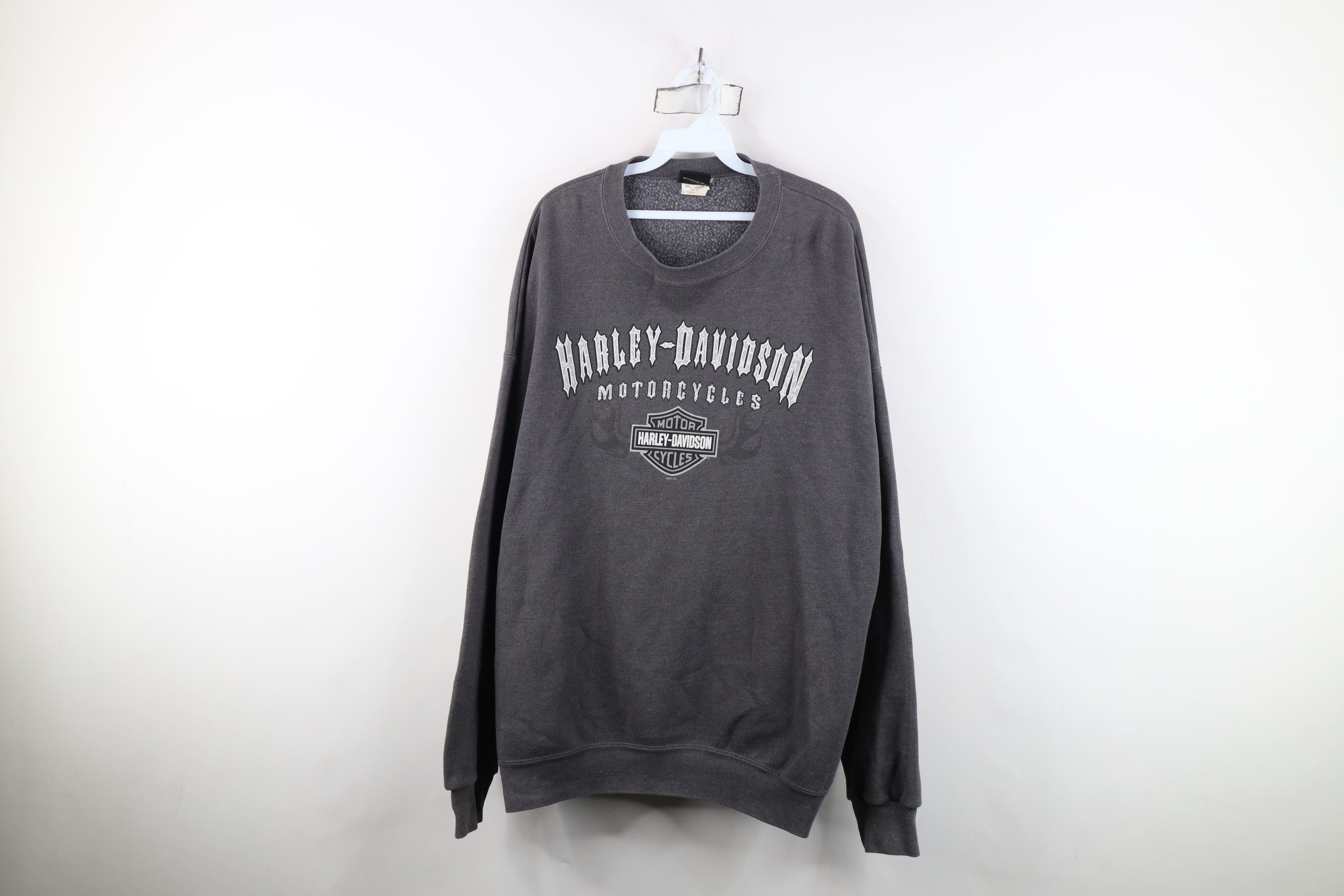 Harley Davidson Vintage Y2K Harley Davidson Fire Flames Crewneck Sweatshirt Size US XXL / EU 58 / 5 - 1 Thumbnail