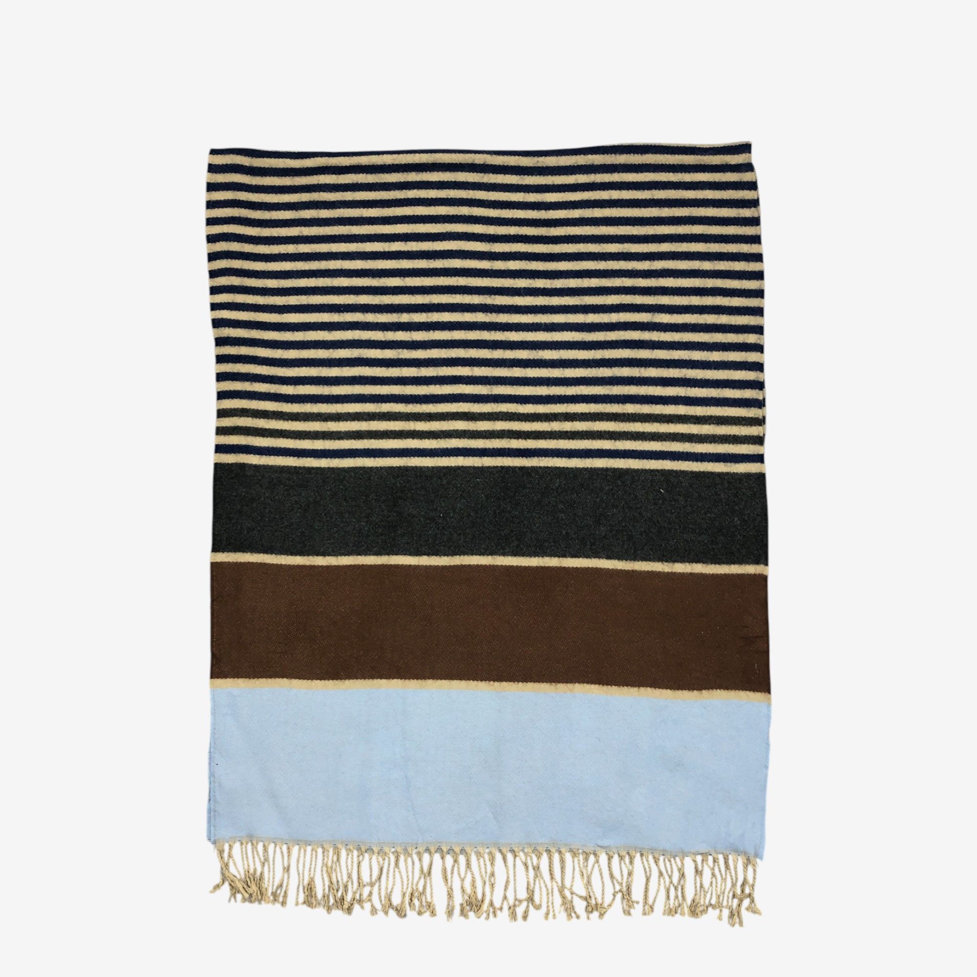 Japanese Brand Vintage Keith Scarf Muffler Wool Wraps Babuskha Scarves Size ONE SIZE - 3 Thumbnail