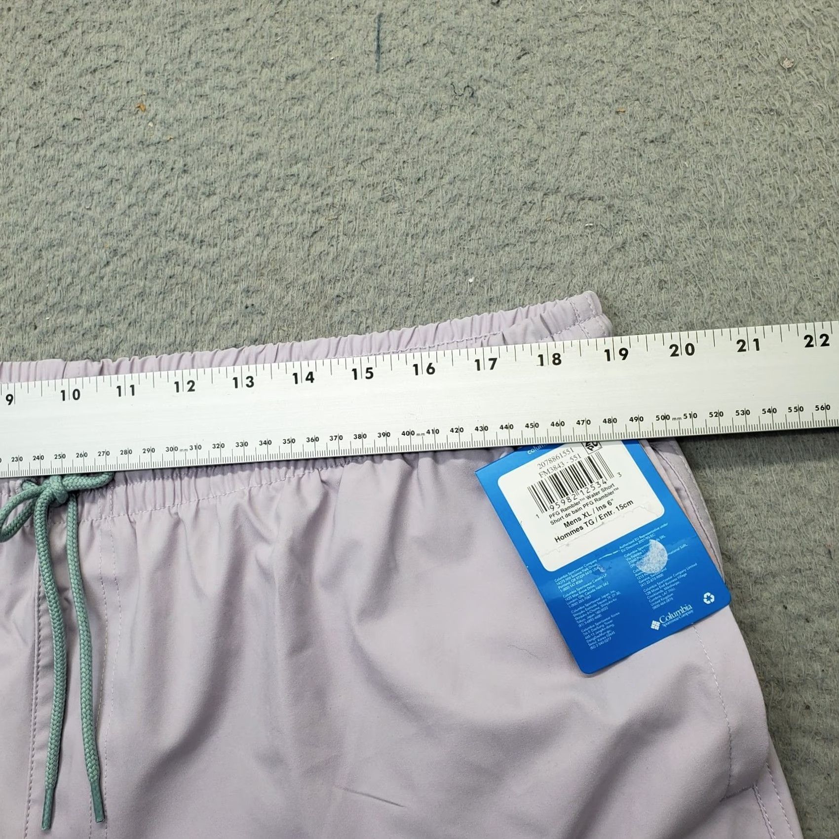 Vintage Columbia Mens XL Purple PFG Rambler Swim Shorts Elastic Waist Lined Quick-Dry Beach Bottoms Shorts Size US 36 / EU 52 - 5 Thumbnail
