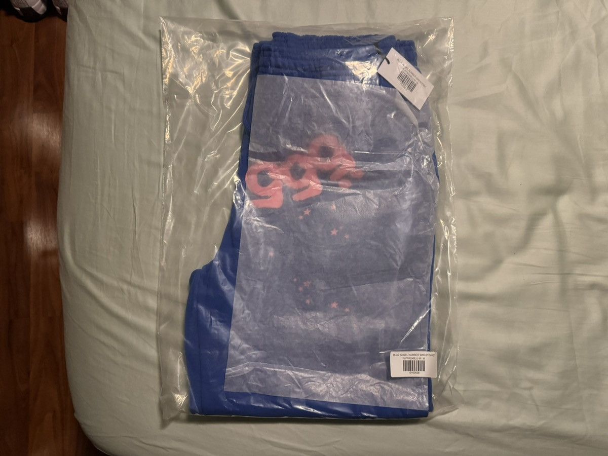 Sp5der Sp5der Angel Number Blue Sweatpants Size Medium Size US 32 / EU 48 - 15 Thumbnail