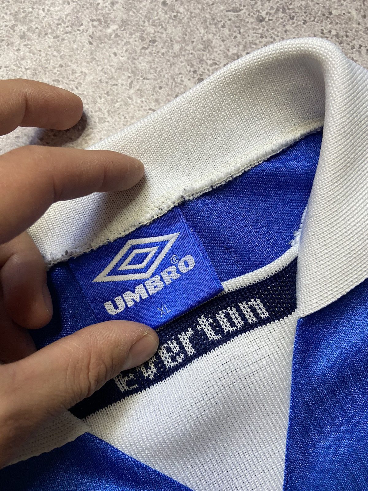Umbro × Vintage Jersey vintage Umbro Everton Ferguson - Big Dunc 1997 1999 Size US XL / EU 56 / 4 - 3 Thumbnail