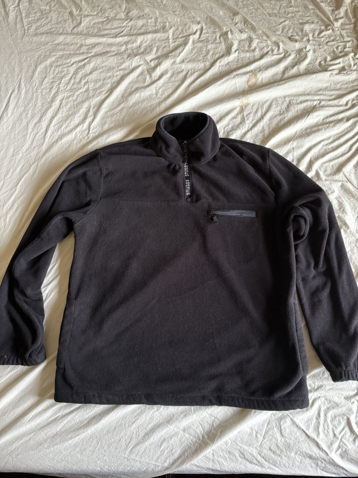 トップス stussy 20ss Tribute Mock Neck Half Zip Mock Neck Sweater in Black