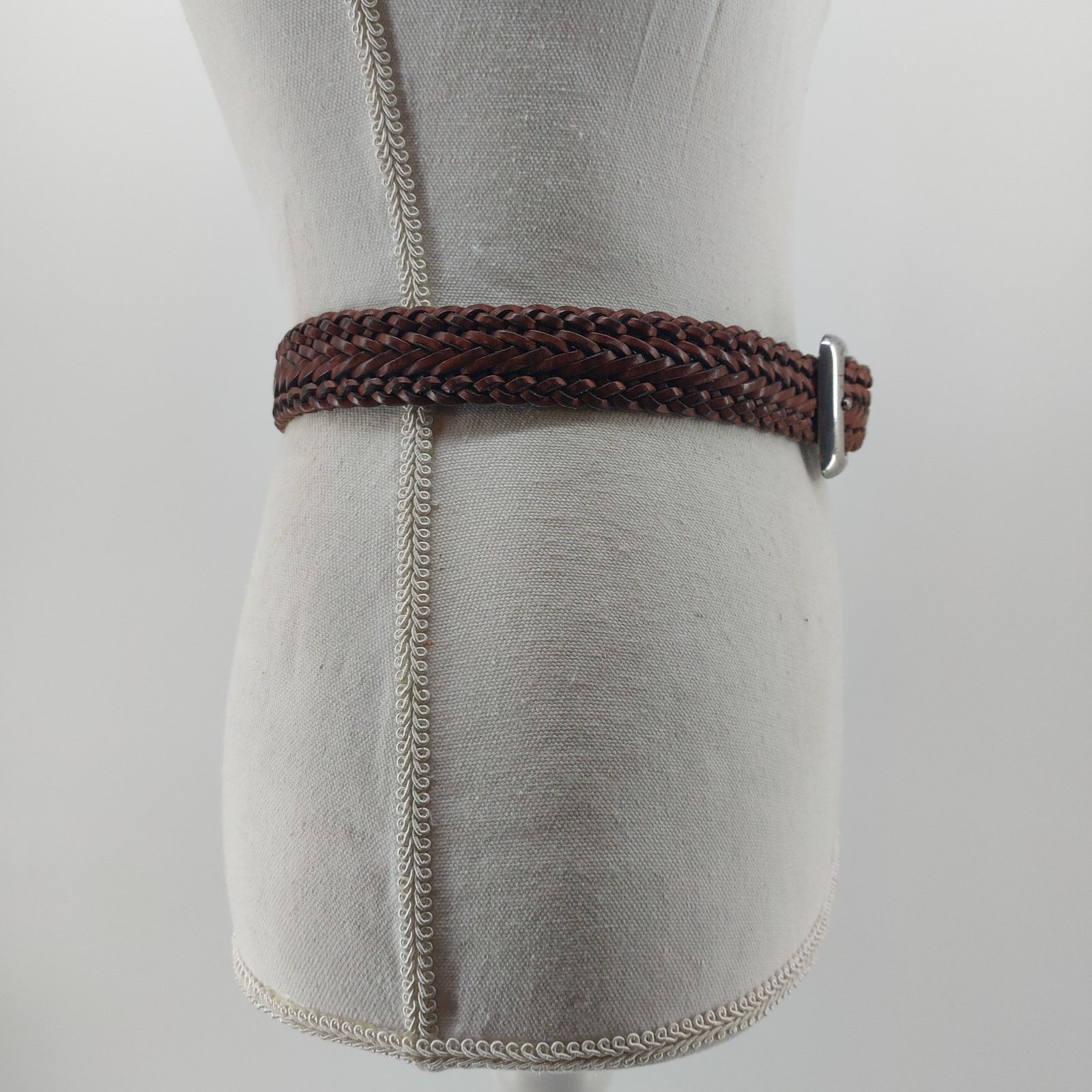 Brighton Brighton Brown Women's Leather Belt Braided Small Casual Size ONE SIZE - 4 Thumbnail