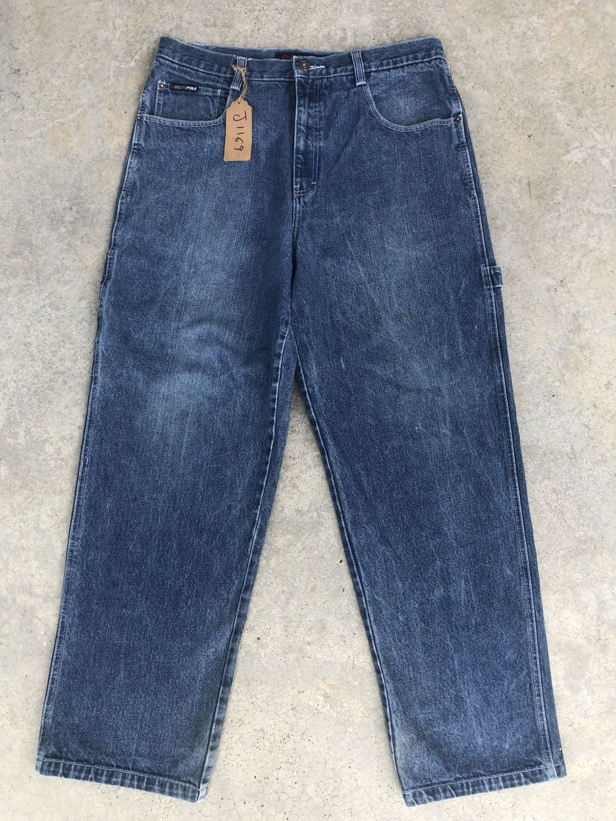 Southpole Vintage Southpole Baggy Carpenter Embroidered Jeans Size US 35 - 2 Thumbnail