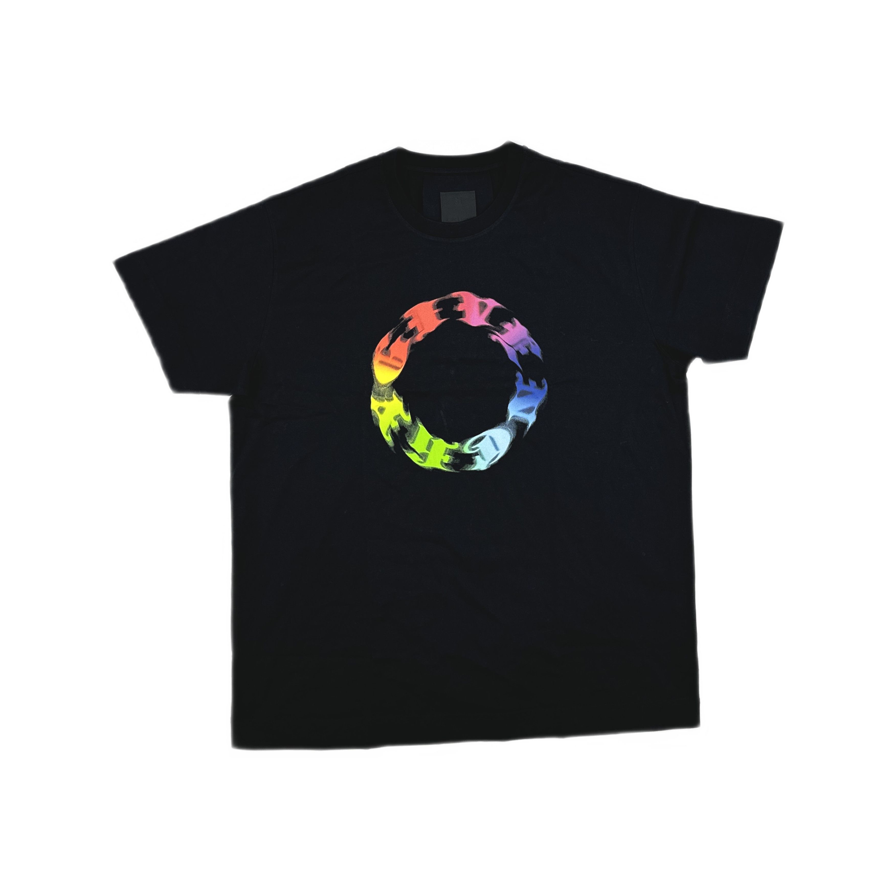 Givenchy Givenchy Rainbow Logo T-Shirt Size L Size US L / EU 52-54 / 3 - 1 Thumbnail
