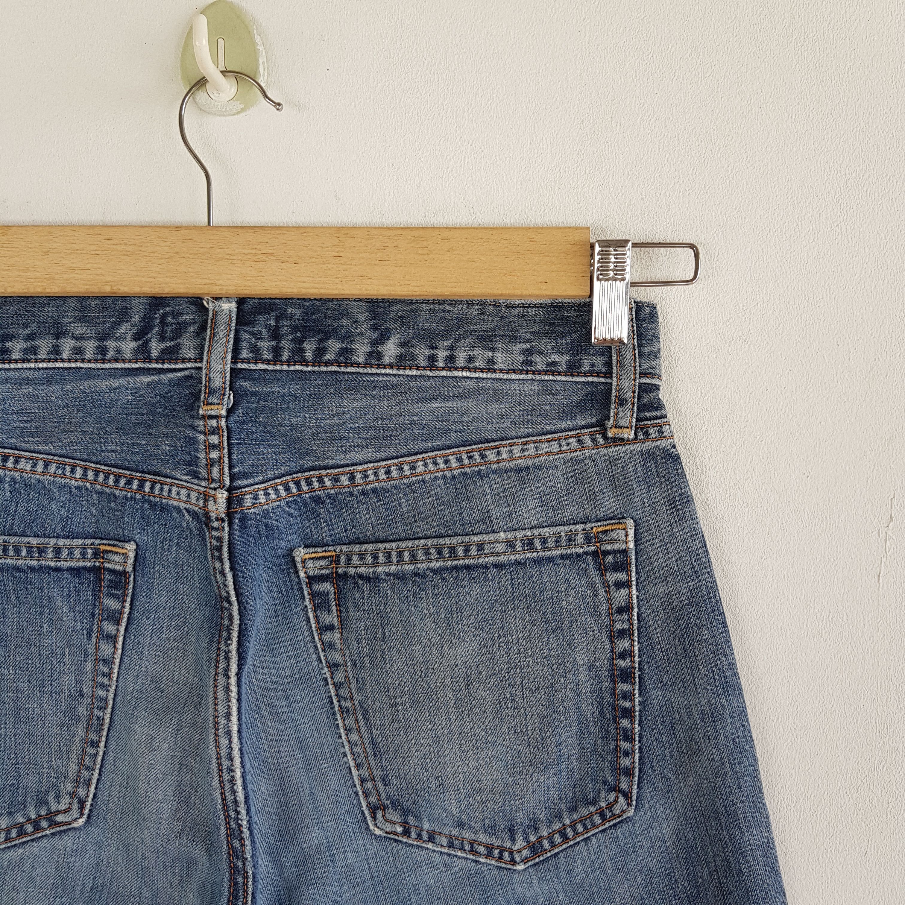 Japanese Brand Vintage Japanese Selvedge Distressed Jeans Redline Denim Size US 30 / EU 46 - 5 Thumbnail