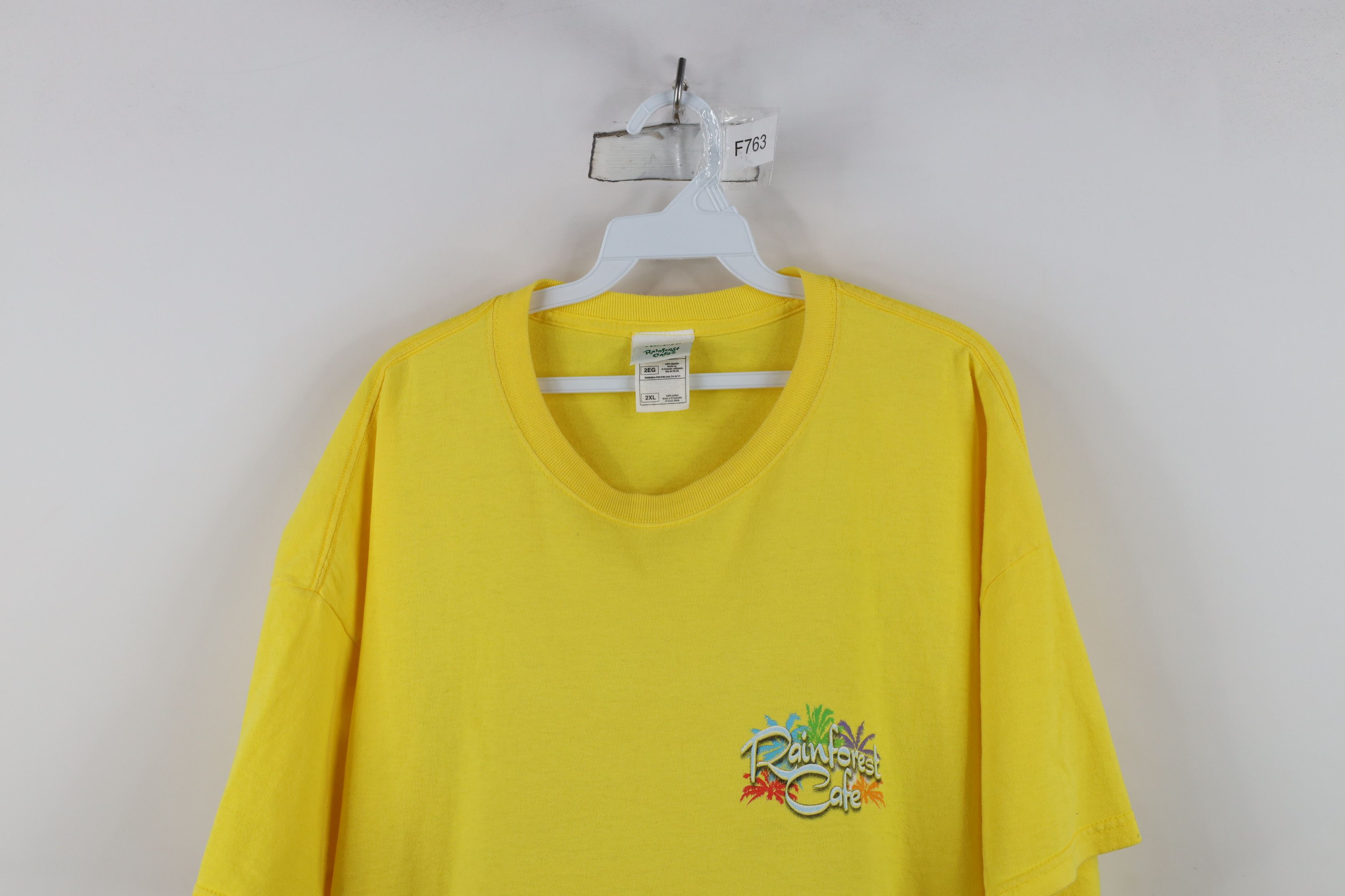 Vintage Vintage 90s Y2K Rainforest Cafe Spell Out Nature T-Shirt Size US XXL / EU 58 / 5 - 2 Thumbnail