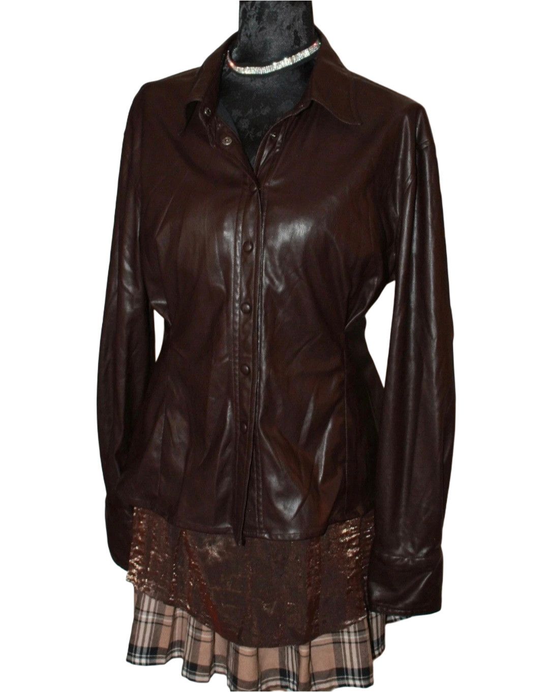 Other Faux leather Jacket grunge goth y2k 90s 80s Size S / US 4 / IT 40 - 1 Thumbnail