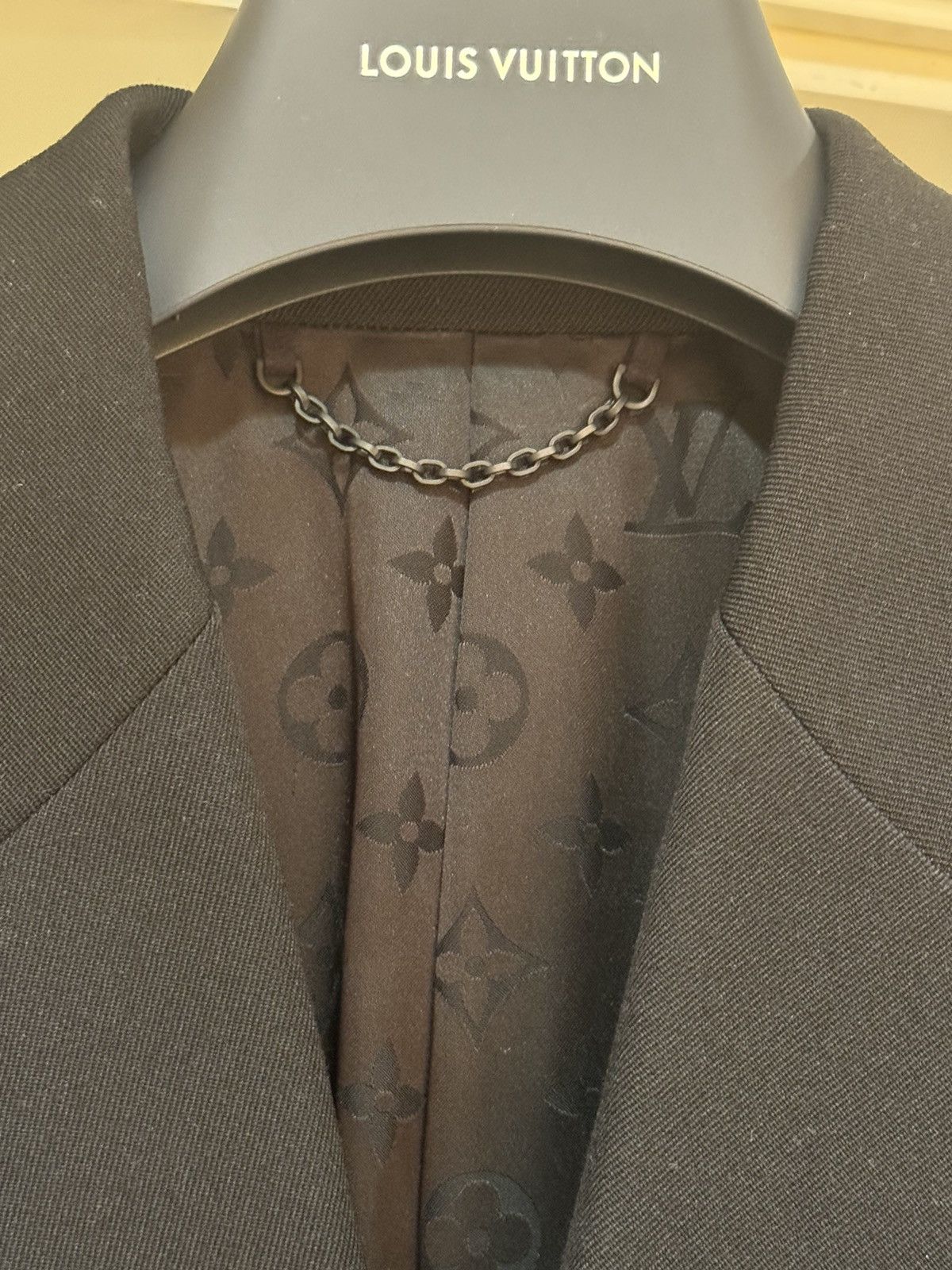 Louis Vuitton Louis Vuitton 20FW Double Breasted Monogram Blazer by Virgil Size 46L - 3 Thumbnail