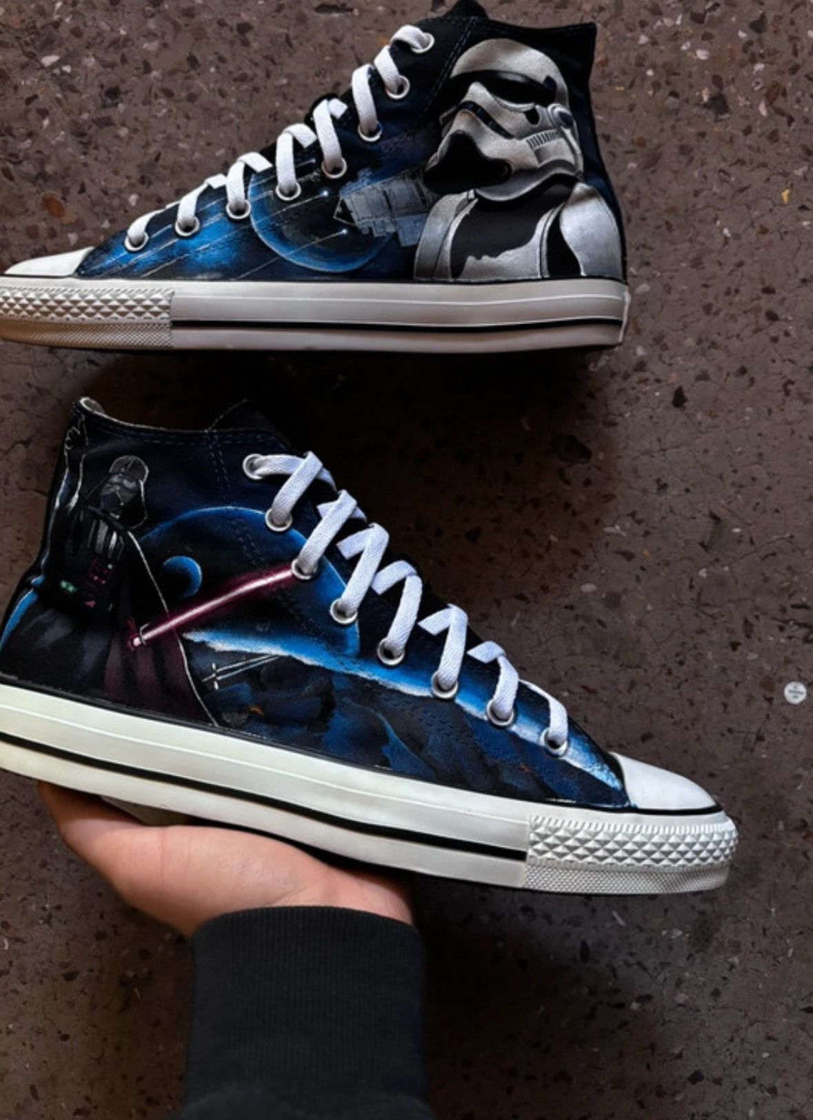 Converse Men’s high custom sneakers Converse All Star - Star Wars Size US 9.5 / EU 42-43 - 8 Thumbnail