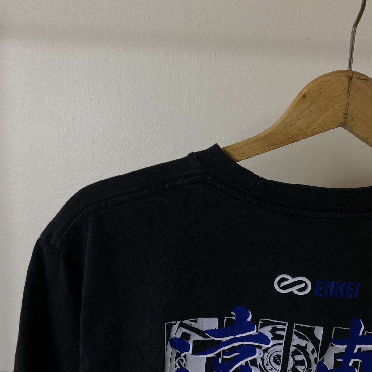 Vintage 2000s Enkei Wheels Racing T Shirt Size US L / EU 52-54 / 3 - 3 Thumbnail