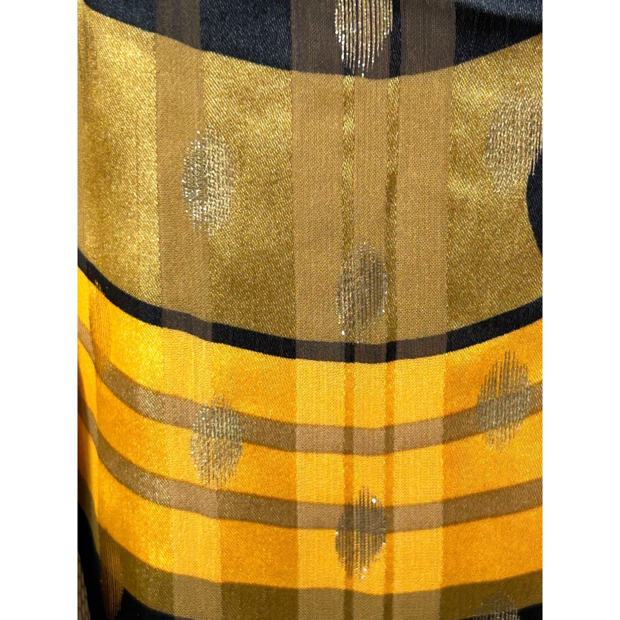 Joie Joie Blouse M Gold Yellow Orange Brown Long Puff Sleeve Ruff Size M / US 6-8 / IT 42-44 - 13 Thumbnail
