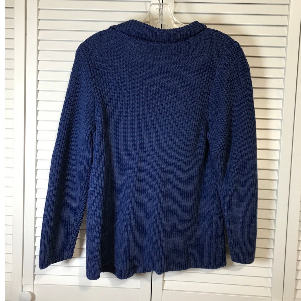 Habitat Habitat Blue High Neck Long Sleeve Pullover Sweater L Size L / US 10 / IT 46 - 2 Thumbnail