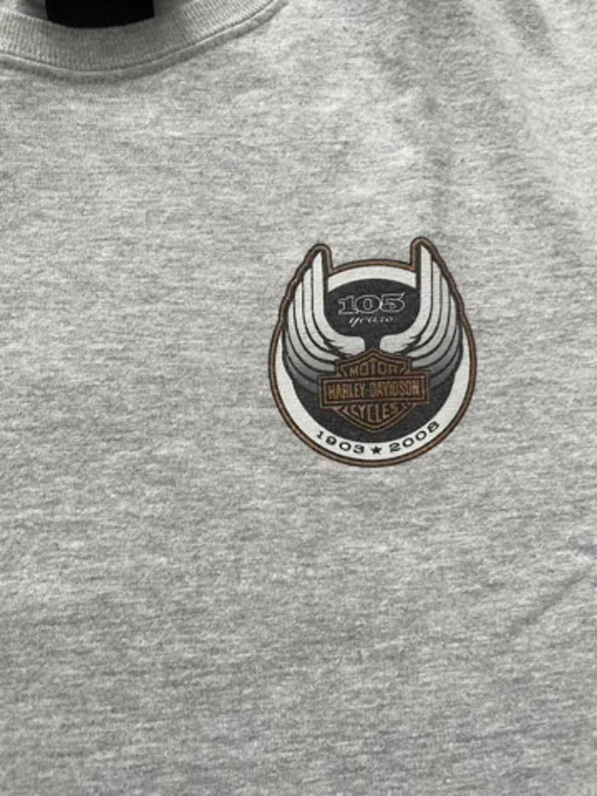 Harley Davidson 2008 Harley-Davidson 105th Anniversary Tee –American Classic Size US L / EU 52-54 / 3 - 2 Thumbnail