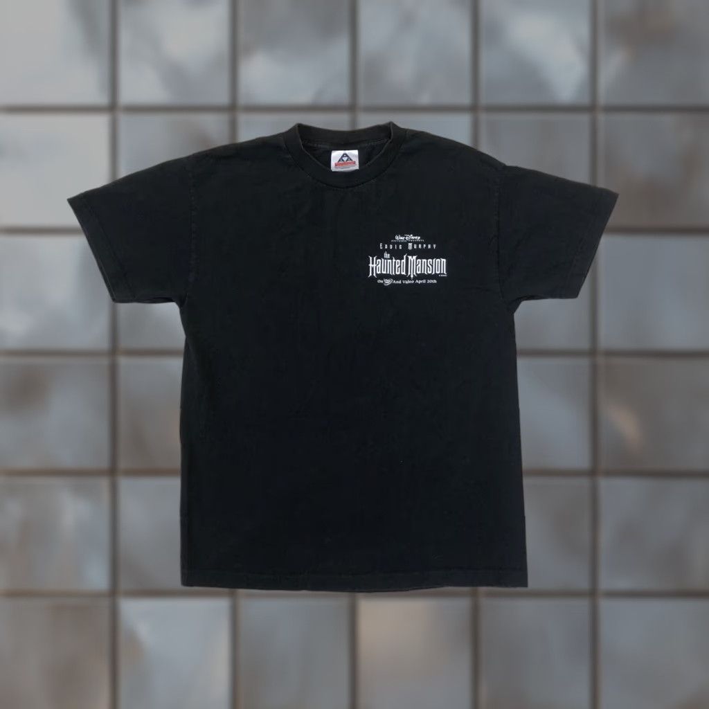 Disney VINTAGE The Haunted Mansion Promo T-Shirt Disney Shirt Men Large Black Eddie Murphy Graphic Tee 2000s Size US L / EU 52-54 / 3 - 1 Thumbnail