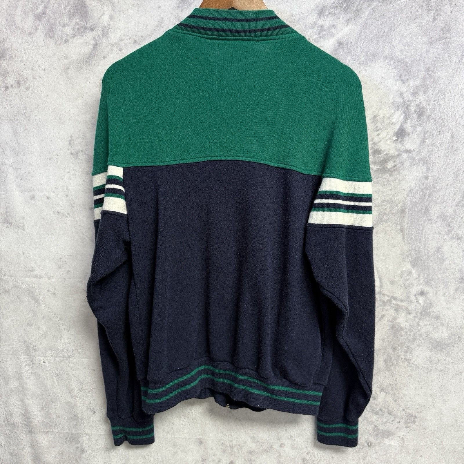 Pierre Cardin × Vintage Vintage Pierre Cardin Jacket Full Zip Mens Large Green/Blue Size US L / EU 52-54 / 3 - 2 Thumbnail