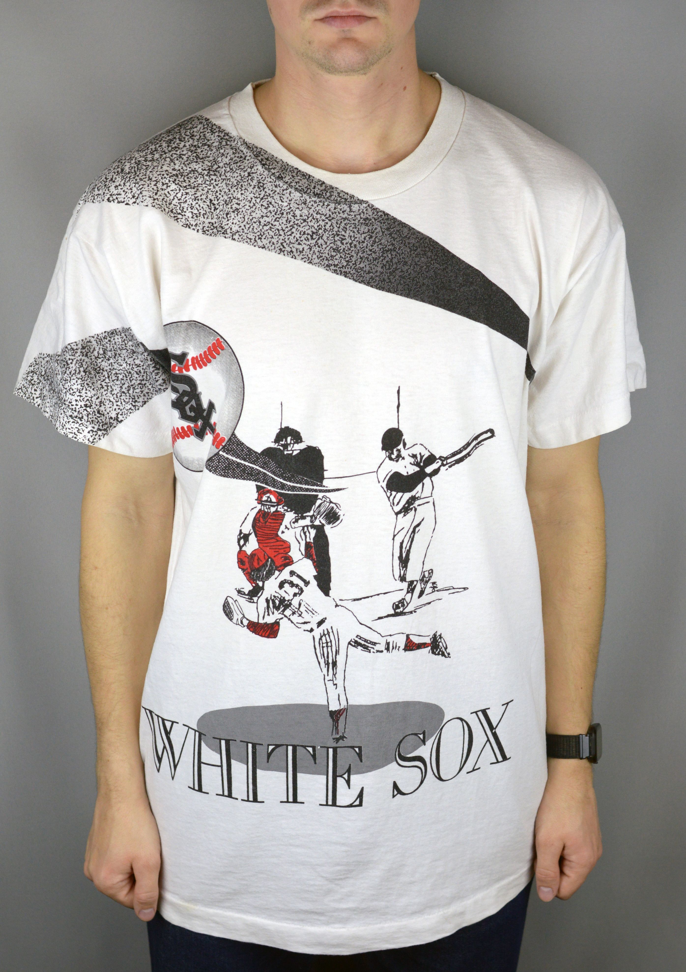 Vintage Vintage Chicago White Sox 1990 t shirt Size US XL / EU 56 / 4 - 1 Thumbnail