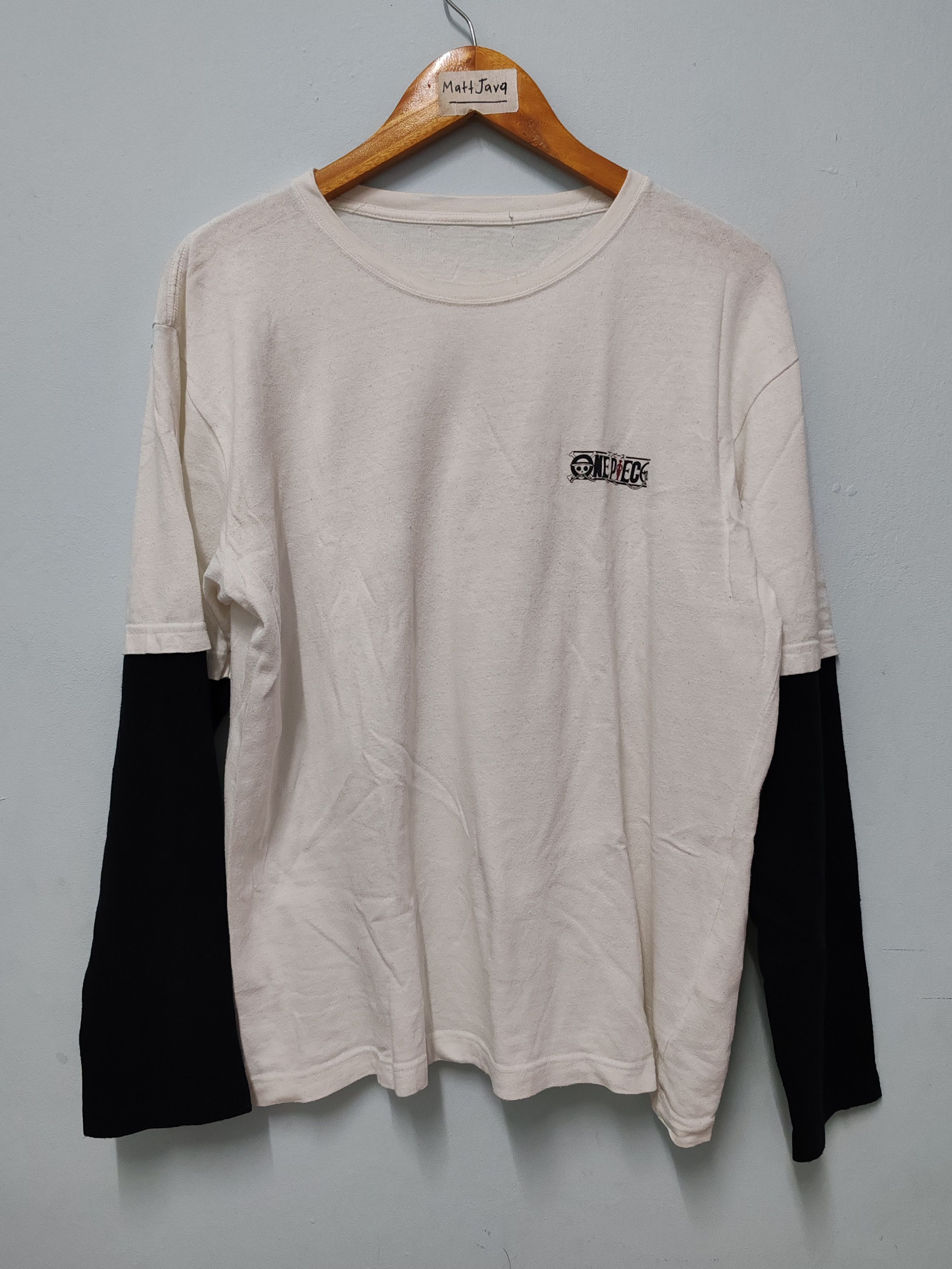 Anime Vintage One Piece Wanted Dead or Alive Long Sleeve Tee Anime Size US L / EU 52-54 / 3 - 2 Thumbnail