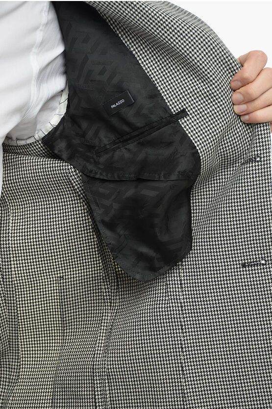 og1mm0524 Half Lined Blazer in Black/White