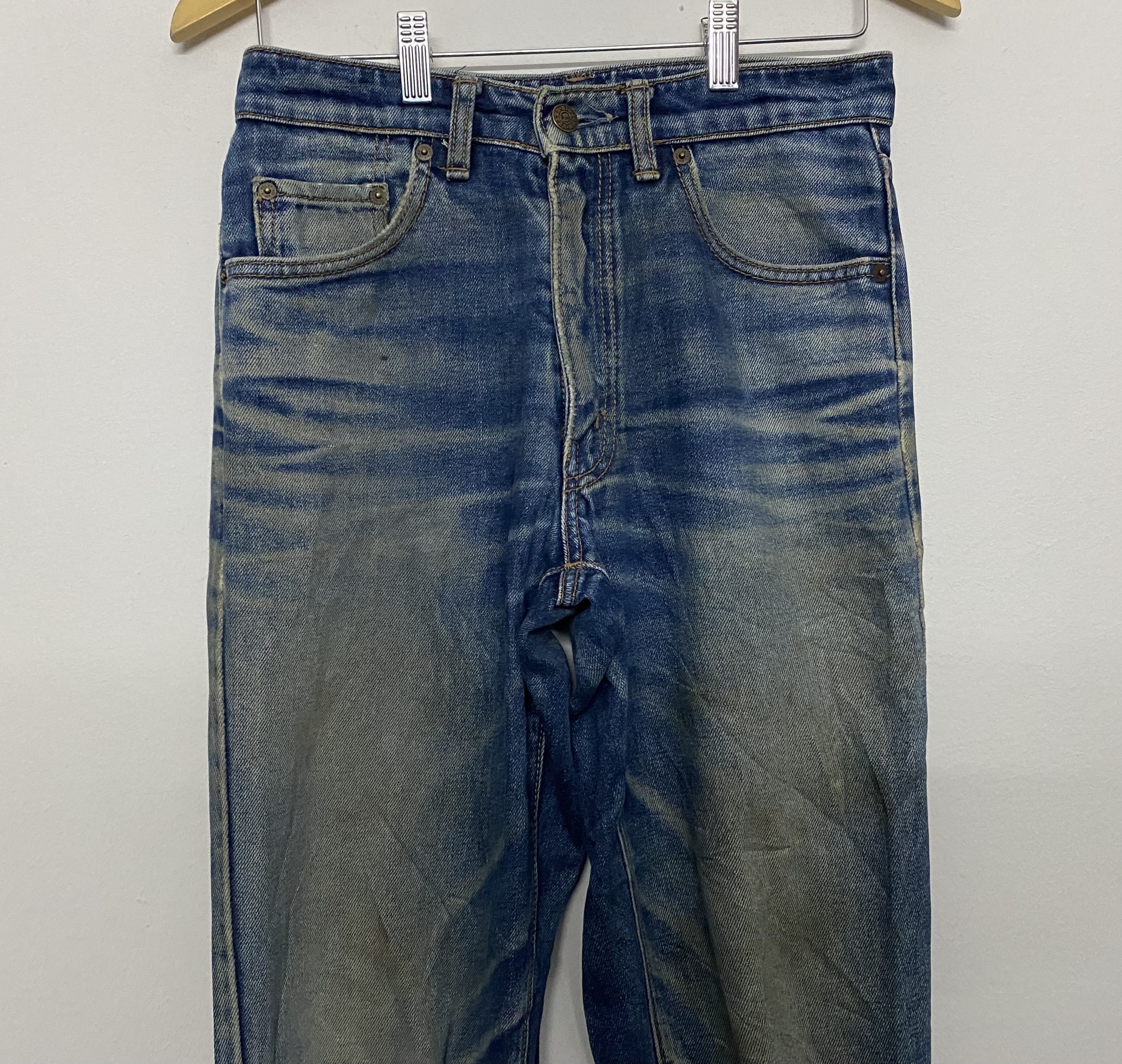 Big John 90s BIG JOHN EXTRA Japan Denim Distressed Worn Faded Jeans Size US 29 - 3 Thumbnail