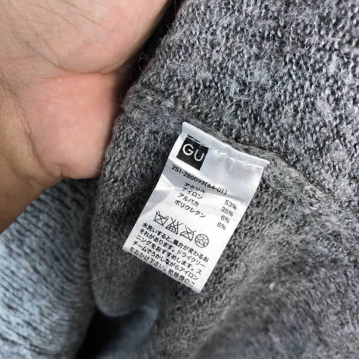 GU GU Grey Knitwear #A966 Size M / US 6-8 / IT 42-44 - 10 Thumbnail
