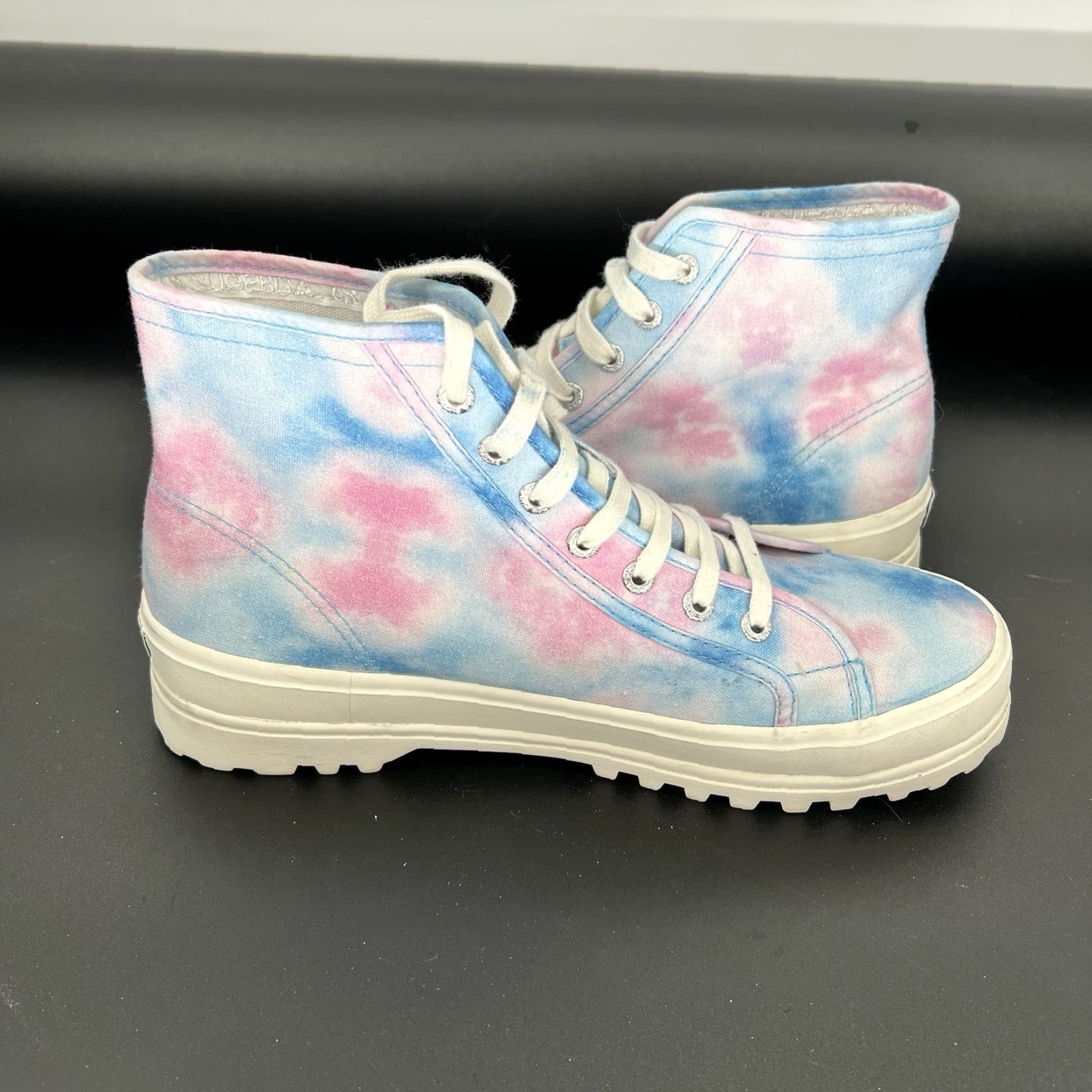 Superga Superga 2341 Alpina PrintSneaker Women High Top Casual Sneakers Tie Dye Multicolor 80s Hipster Beach Bohemian Athleisure Cushioned Womens 10 Size ONE SIZE - 7 Thumbnail
