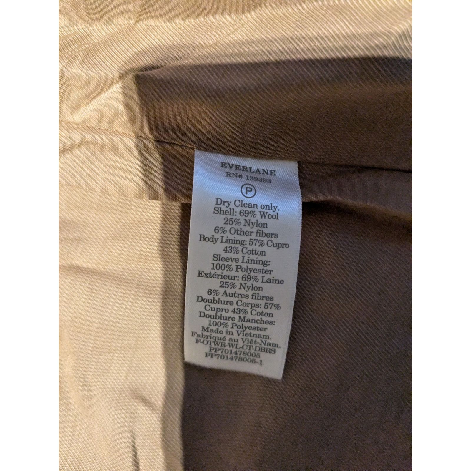 Everlane Everlane - Italian Re-Wool Coat / size 8 / Tan / NWT Size M / US 6-8 / IT 42-44 - 8 Thumbnail