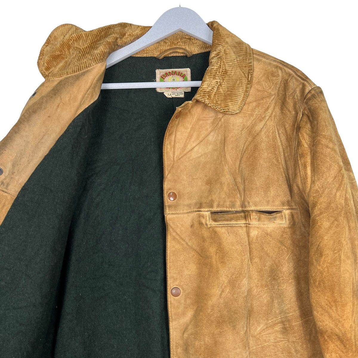 Banana Republic 🔥 VINTAGE BANANA REPUBLIC LEATHER JACKET Size US XL / EU 56 / 4 - 11 Thumbnail