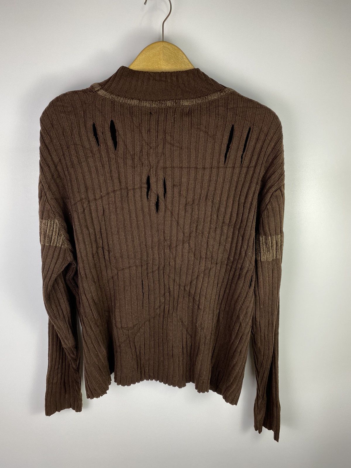 Japanese Brand distressed knitted jpg custom embroidery grunge style Size US M / EU 48-50 / 2 - 6 Thumbnail