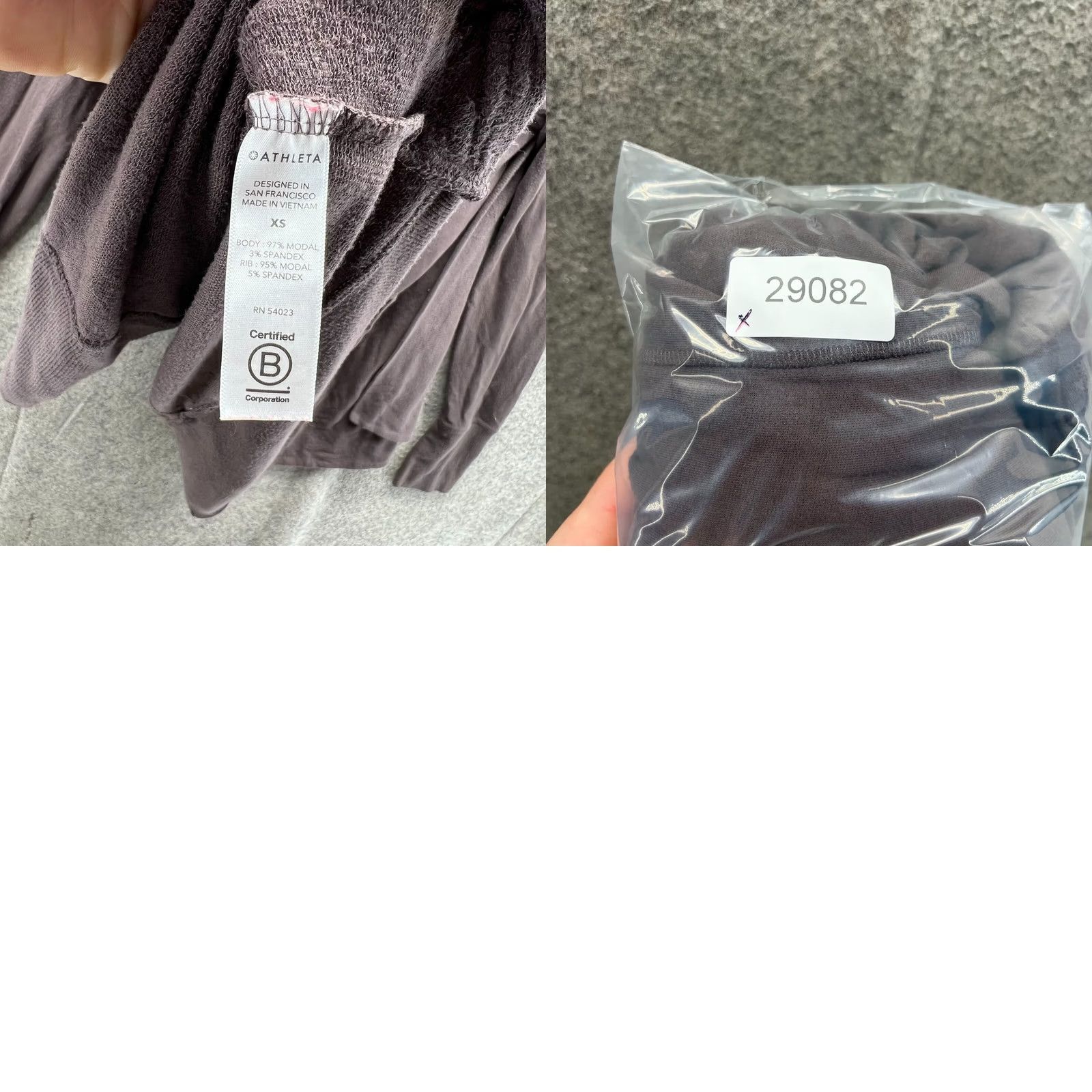 Athleta Athleta Sweater Cardigan Womens XS Purple Solid Fleece Stretch Regular Seasonal All Seasons 77944 Size XS / US 0-2 / IT 36-38 - 9 Thumbnail