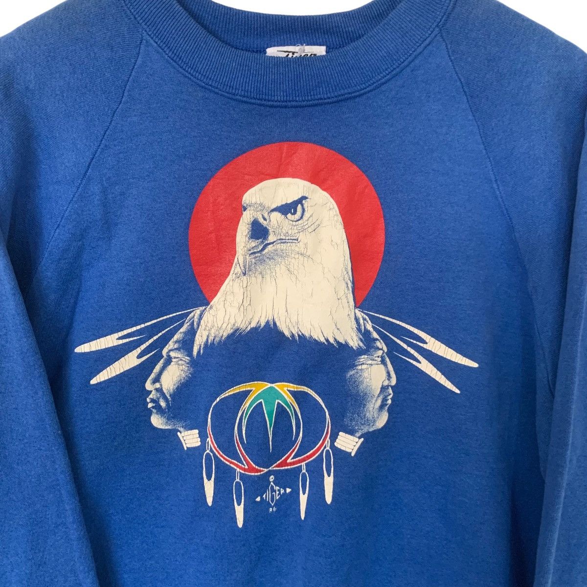 Vintage Vintage Sweatshirt Graphic Eagle Animal Full Printed Size US M / EU 48-50 / 2 - 2 Thumbnail