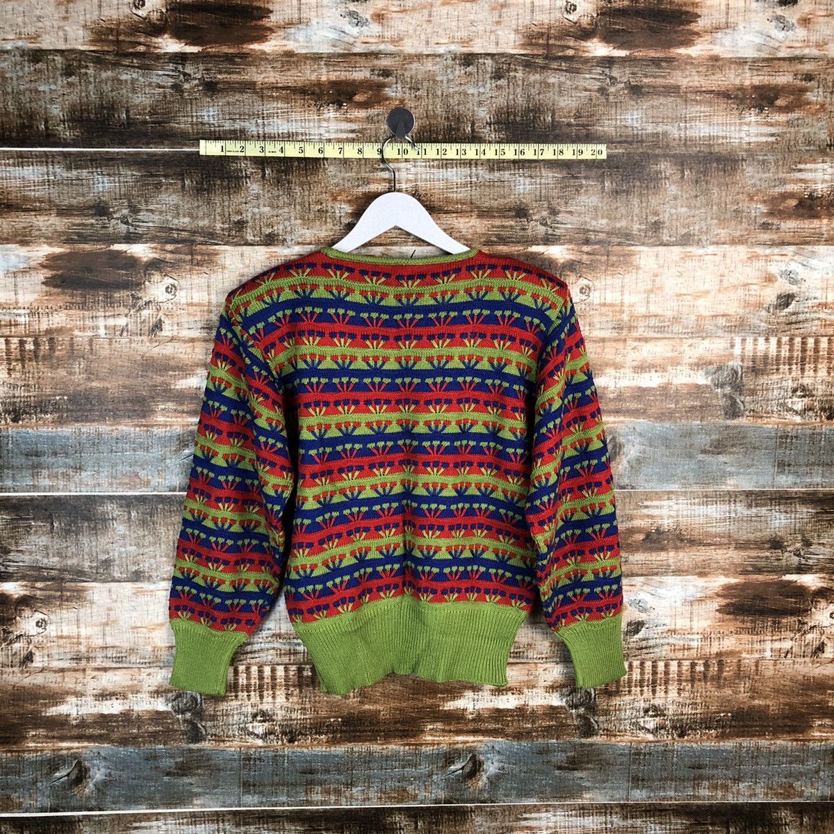 Homespun Knitwear × Japanese Brand Bell House vintage streetwear Red Knitwear #A1750 Size S / US 4 / IT 40 - 12 Thumbnail