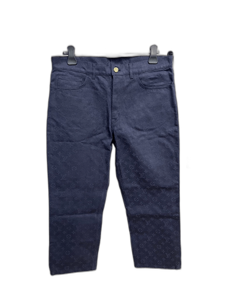 Louis Vuitton Louis Vuitton Dark Pattern Denim Pants Size 36 Size US 36 / EU 52 - 1 Thumbnail