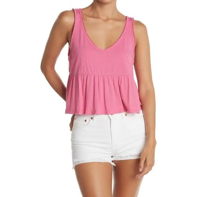 Nordstrom Abound Babydoll Peplum Tank Top Size S / US 4 / IT 40 - 1 Thumbnail