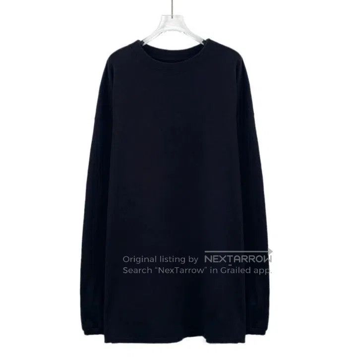 Vetements VETEMENTS Black Logo Letter Embroidered Cotton Long Sleeve Size US M / EU 48-50 / 2 - 1 Thumbnail
