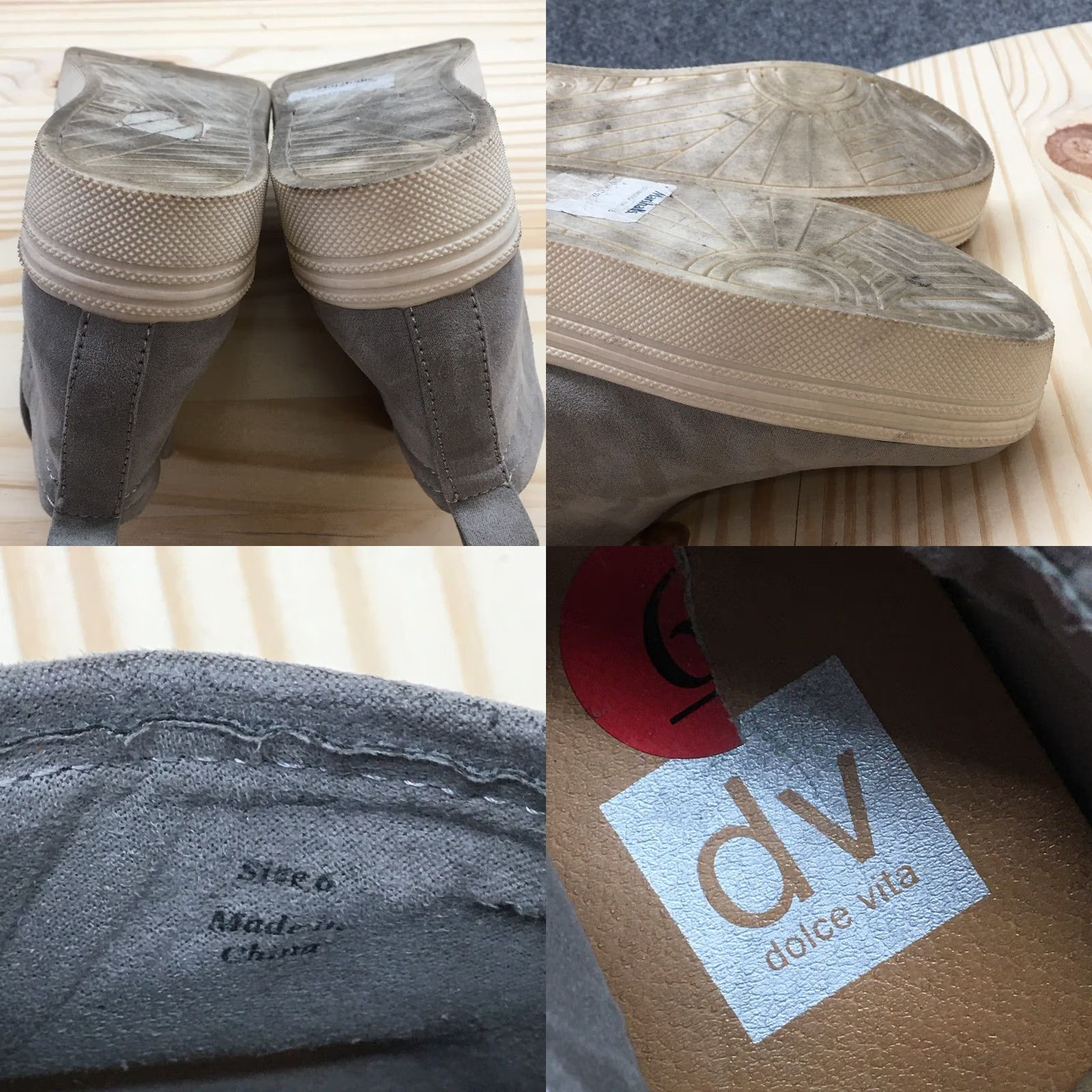 Dolce Vita Dolce Vita Ankle Boots Women 6 Gray Tate Round Toe High Top Slip On Casual Suede Shoes Size M / US 6-8 / IT 42-44 - 9 Thumbnail