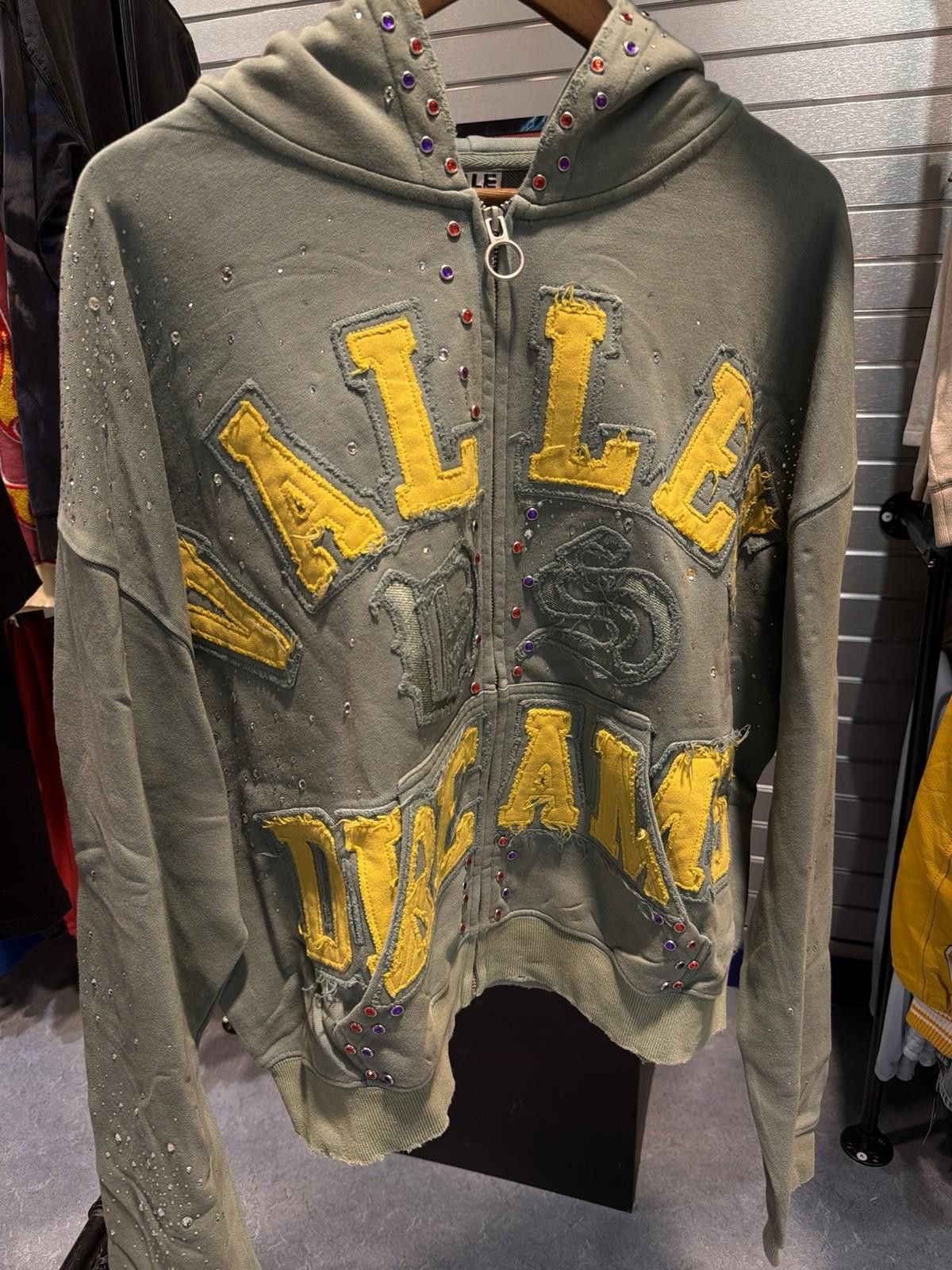 Vale XXL Vale Zip Up Green Stone Studded Hoodie Authentic Valley Size US XXL / EU 58 / 5 - 3 Thumbnail