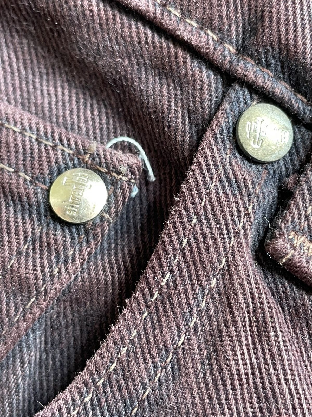 Levi's Vintage Rare 90’s Levis Silvertab Baggy Maroon Colour Size US 36 / EU 52 - 19 Thumbnail