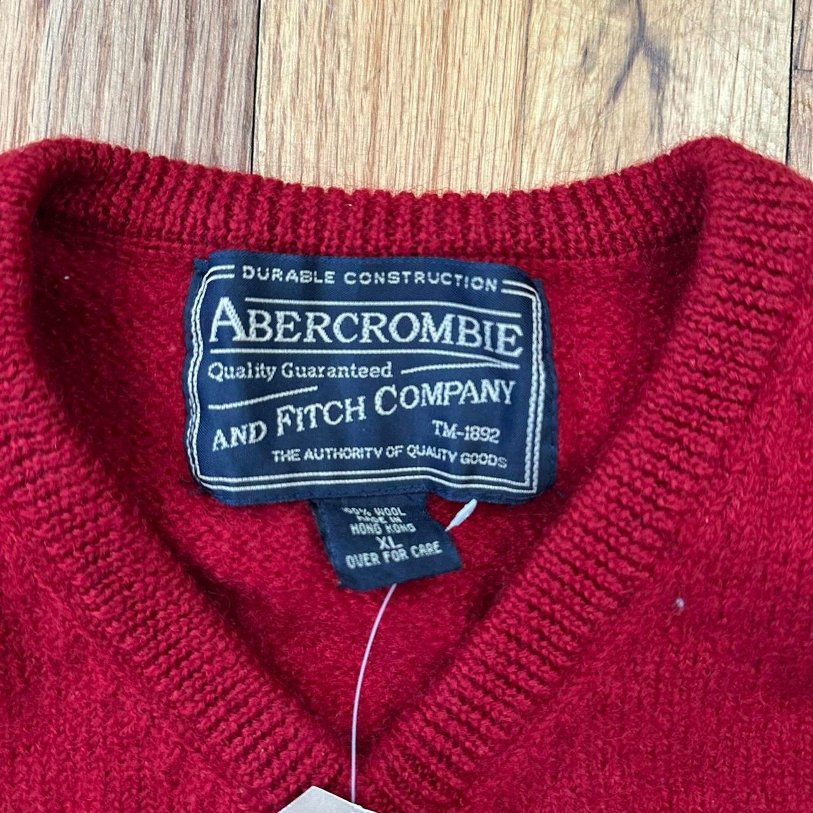 Abercrombie & Fitch Vintage Abercrombie Fitch Wool Sweater Vest New W Tags XL Size US XL / EU 56 / 4 - 2 Thumbnail