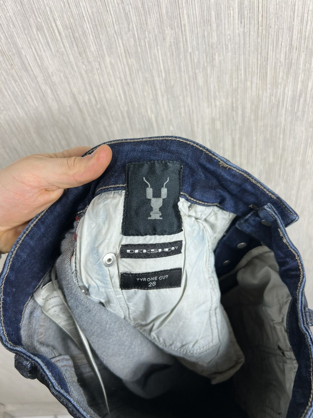 Rick Owens Rick Owens drkshdw tyrone cut waxed distressed jeans pants Size 26" / US 2 / IT 38 - 23 Thumbnail